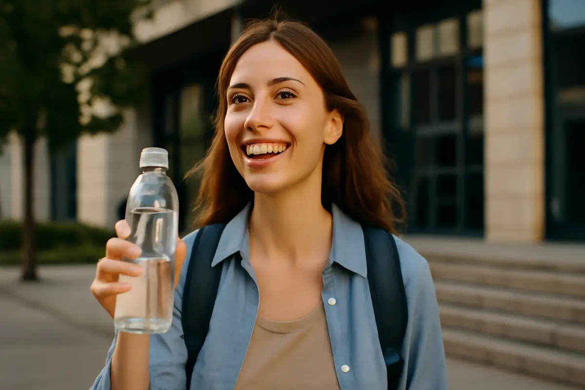 Borraccia sempre piena d’acqua: il beneficio insospettabile di portarla sempre con te