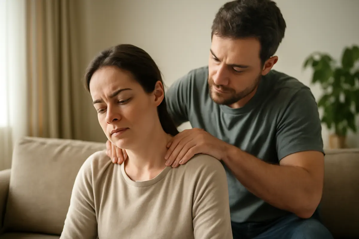 Massaggi domestici per rilassare collo e spalle: il movimento semplice che porta subito sollievo