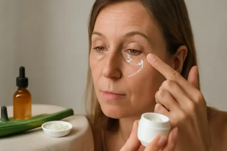 Contorno occhi segnato: ingredienti chiave da cercare nelle creme e come applicarle