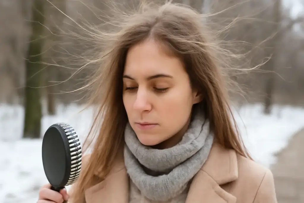 Capelli elettrici d’inverno: cause meno note e piccoli gesti per mantenerli ordinati