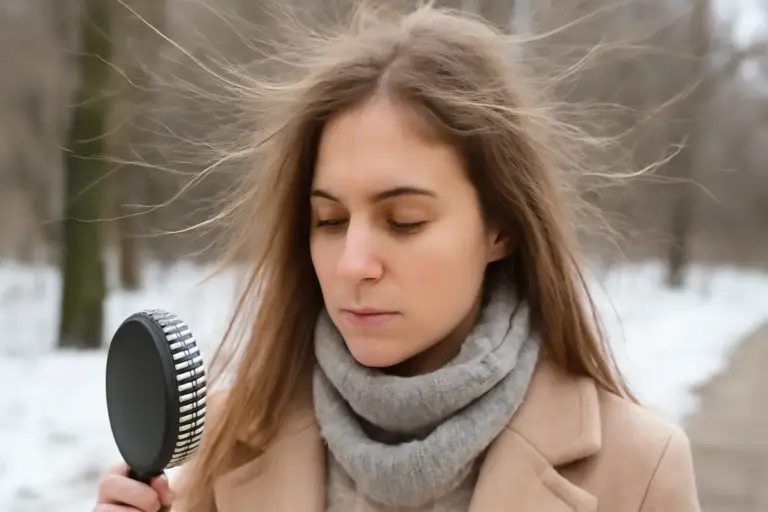 Capelli elettrici d’inverno: cause meno note e piccoli gesti per mantenerli ordinati